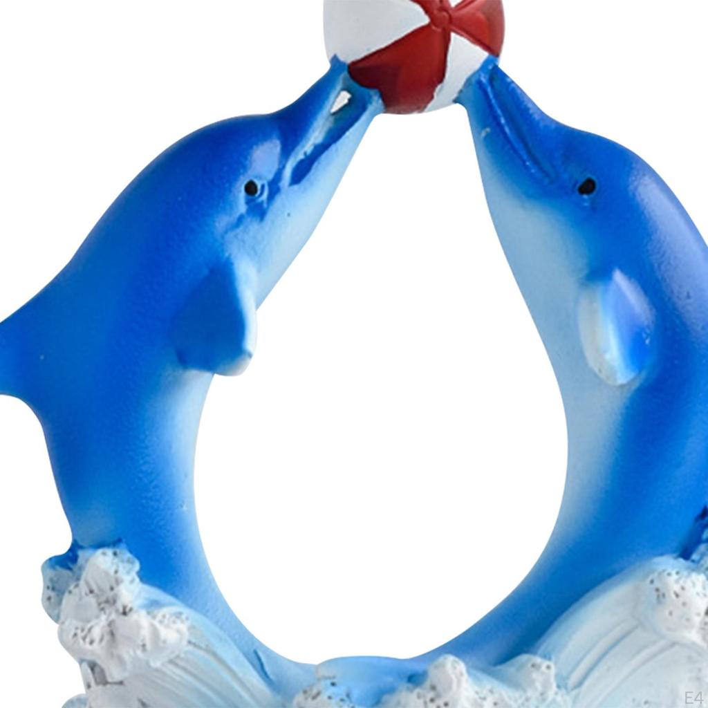 Delphin Statue Figurine Sammeln Dekorationen Schreibtisch Kuchen Topper Harz Figur Meer Tier Skulptur