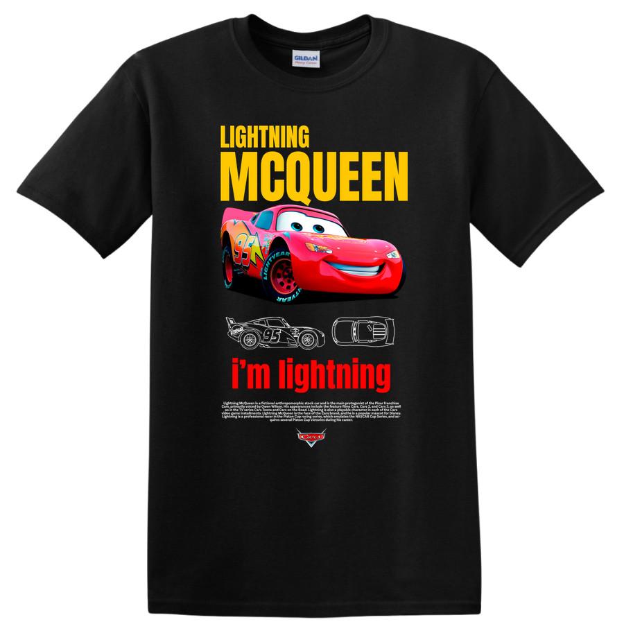 Lightning Race Car T Shirt for Kids Fun Driving Tee McQueen 95 Lightning 4XL