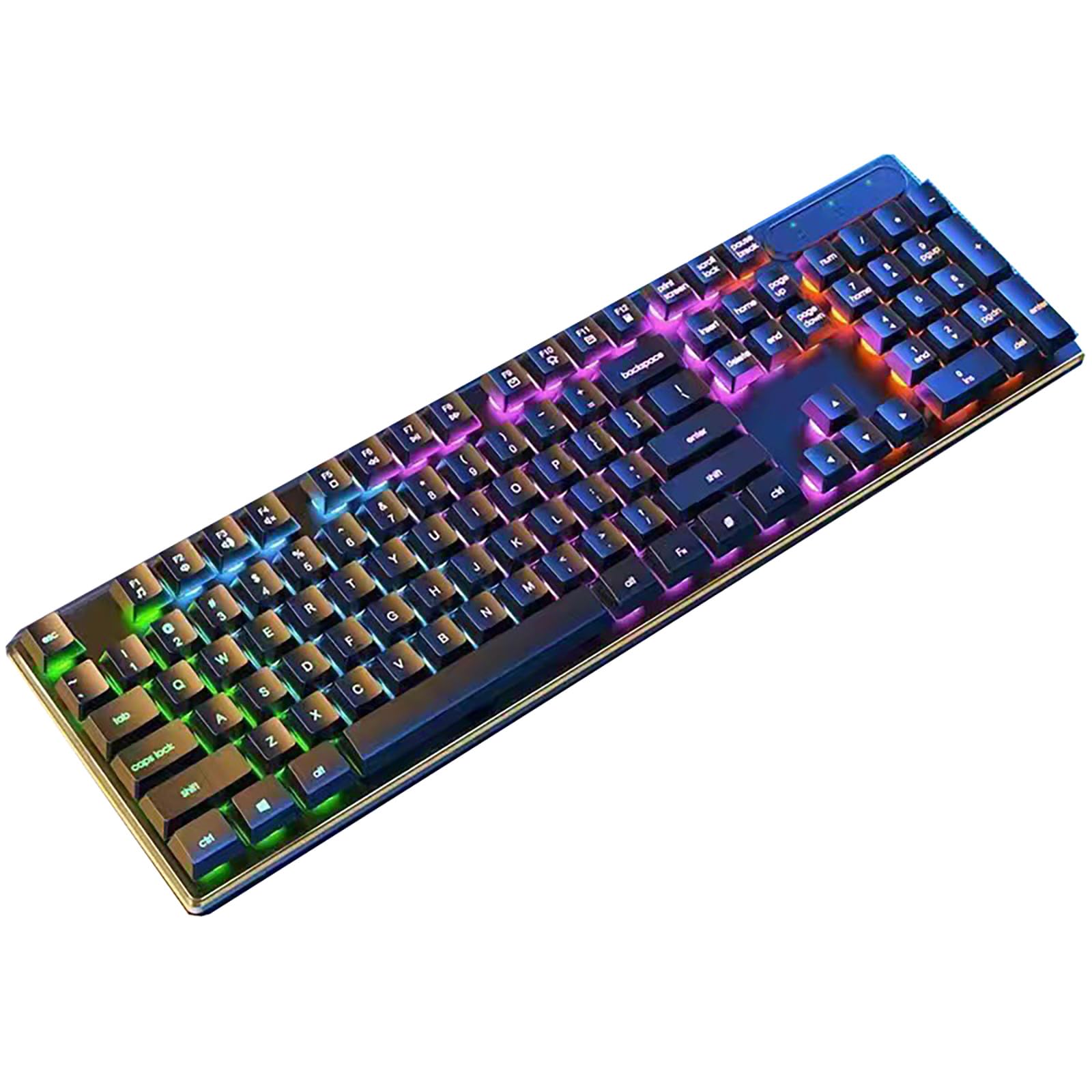 

Blue Switch, Heavy-Duty Wired Mechanical RGB Gaming Keyboard with Numeric Keypad for Easily Perform Common Commands for Faster, More Accurate Gameplay