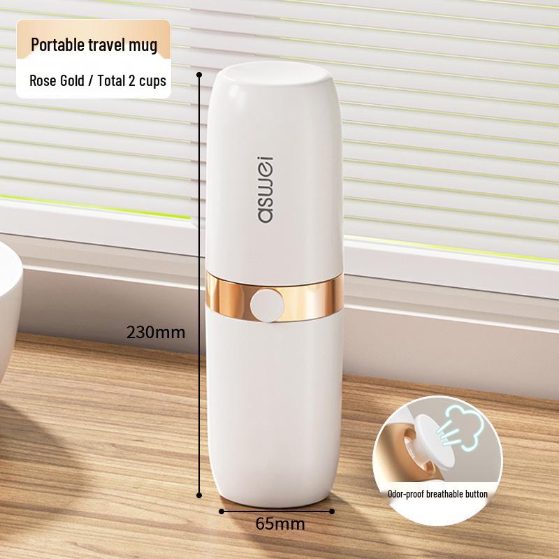 Portable Travel Toothbrush Set: Wash Cup & Holder with Storage 401-500ml