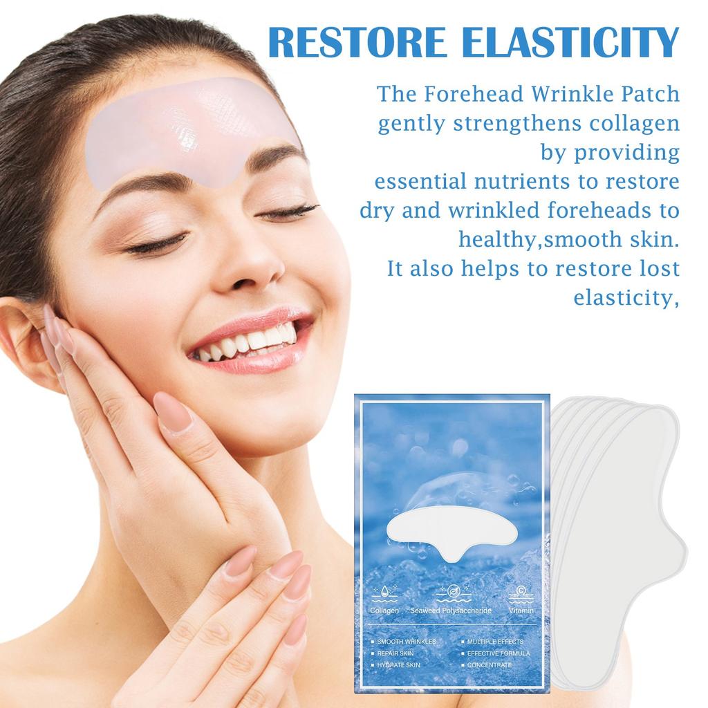 Forehead Wrinkle Removal Patch 5 Pieces Contains Collagen, Anti-wrinkle Patch Forehead Wrinkle Removal Beauty Care