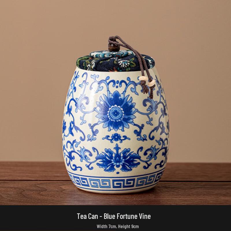Chaxun Ru Kiln Ceramic Tea Caddy Set