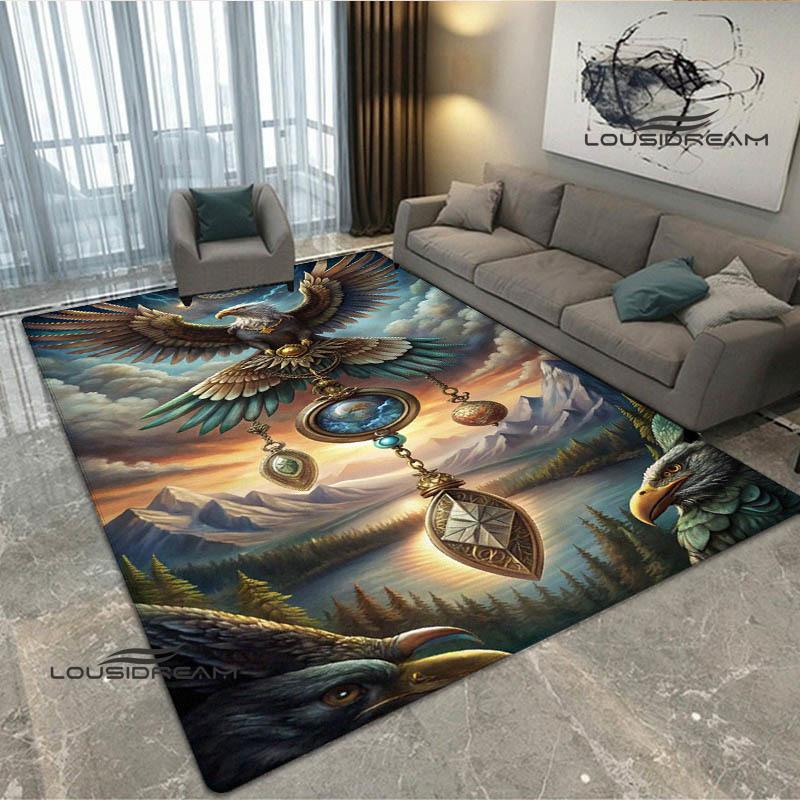 3D Phoenix Printed Carpet Kitchen Mats Non -slip Carpet Outdoor Carpets Area Rug Bedroom Decor Pink Room Decor Birthday Gift