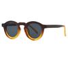 Retro Round Small Frame Glasses: High-End Unisex Sunglasses with UV Protection, Fashionable Trend.