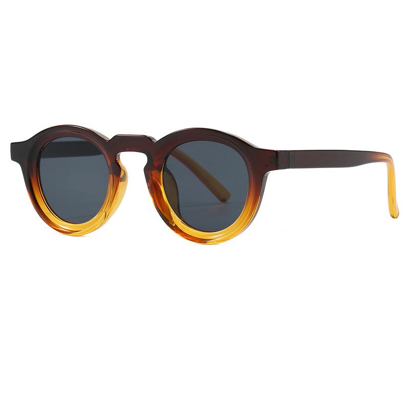 2026 Chinese Retro Round Frame Sunglasses: Trendy UV Protection Eyewear