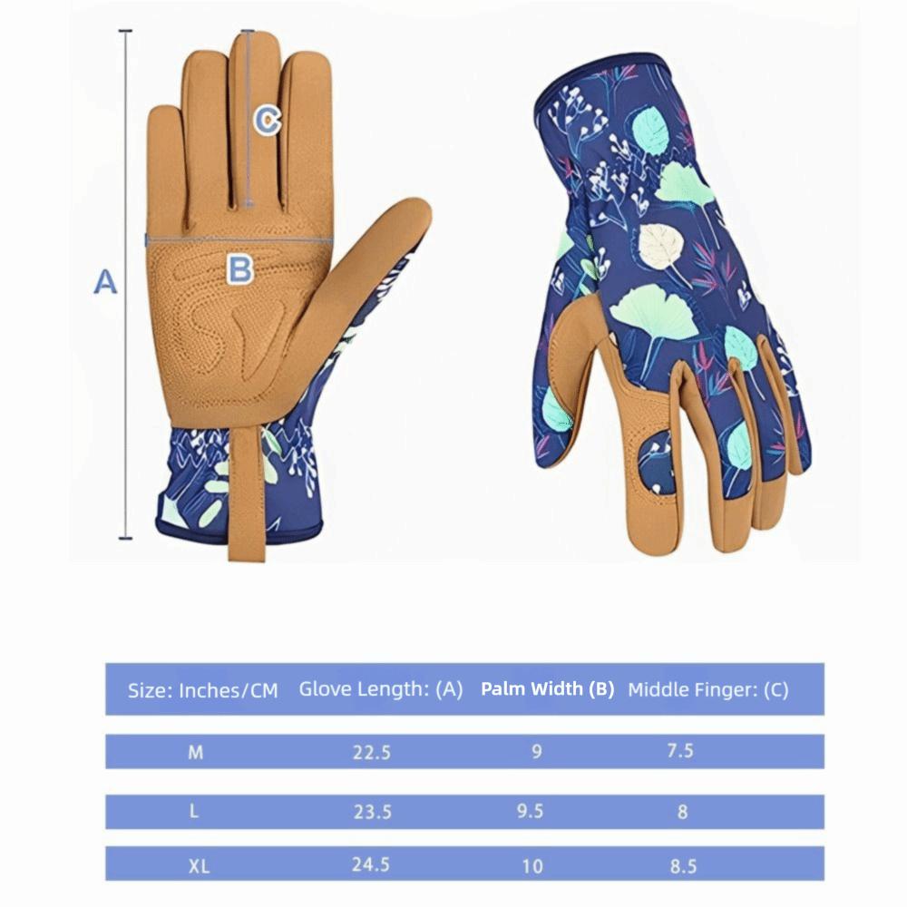 Anti-Tangle Leather Gloves Microfiber Work Gloves Multifunctional Thorn-Proof Gloves  Planting