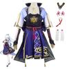 Genshin Impact Cosplay Costume for Women, Kamisato Ayaka Inazuma Lady Cosplay, 2D Character Role-Playing Stage Outfit