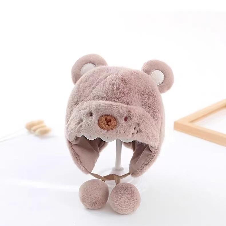 Babyhatt söt superfin stickad mössa för pojke och flicka spädbarn vinter förtjockad varm ullmössa