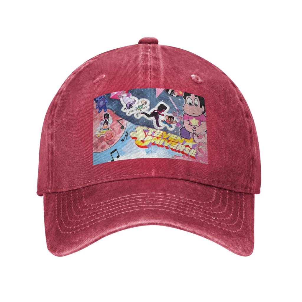 Steven Universe Washed Denim Cap Casual Baseball Caps Adjustable Hat Summer Unisex Baseball Hats