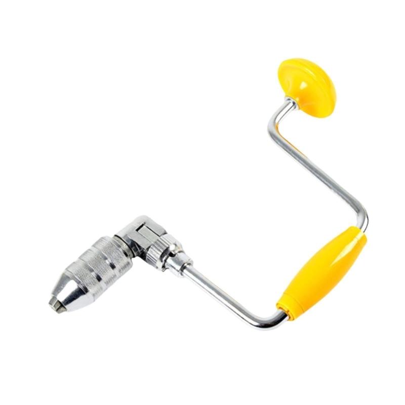 Traditional Hand Drill Carpentry Tool For Precise Hole Drilling Ergonomic Grip Design Multiple Size Bit No Power Require