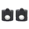 Aluminum Alloy 28mm 1 1 8  Motorcycle Handlebar Handle Fat Bar Mount Clamps Riser Black