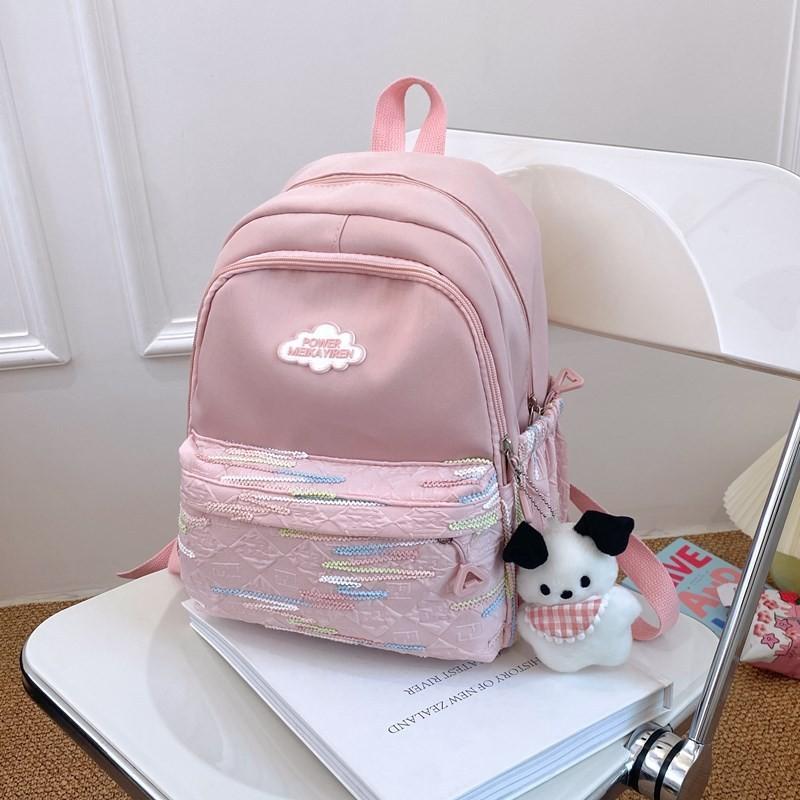 Fashionable Lightweight Stripe Backpack For Men And Women Large Capacity