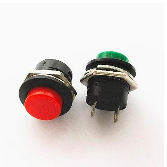 R13-507 Series 16MM Round Momentary Push Button Switch (Non-Locking)