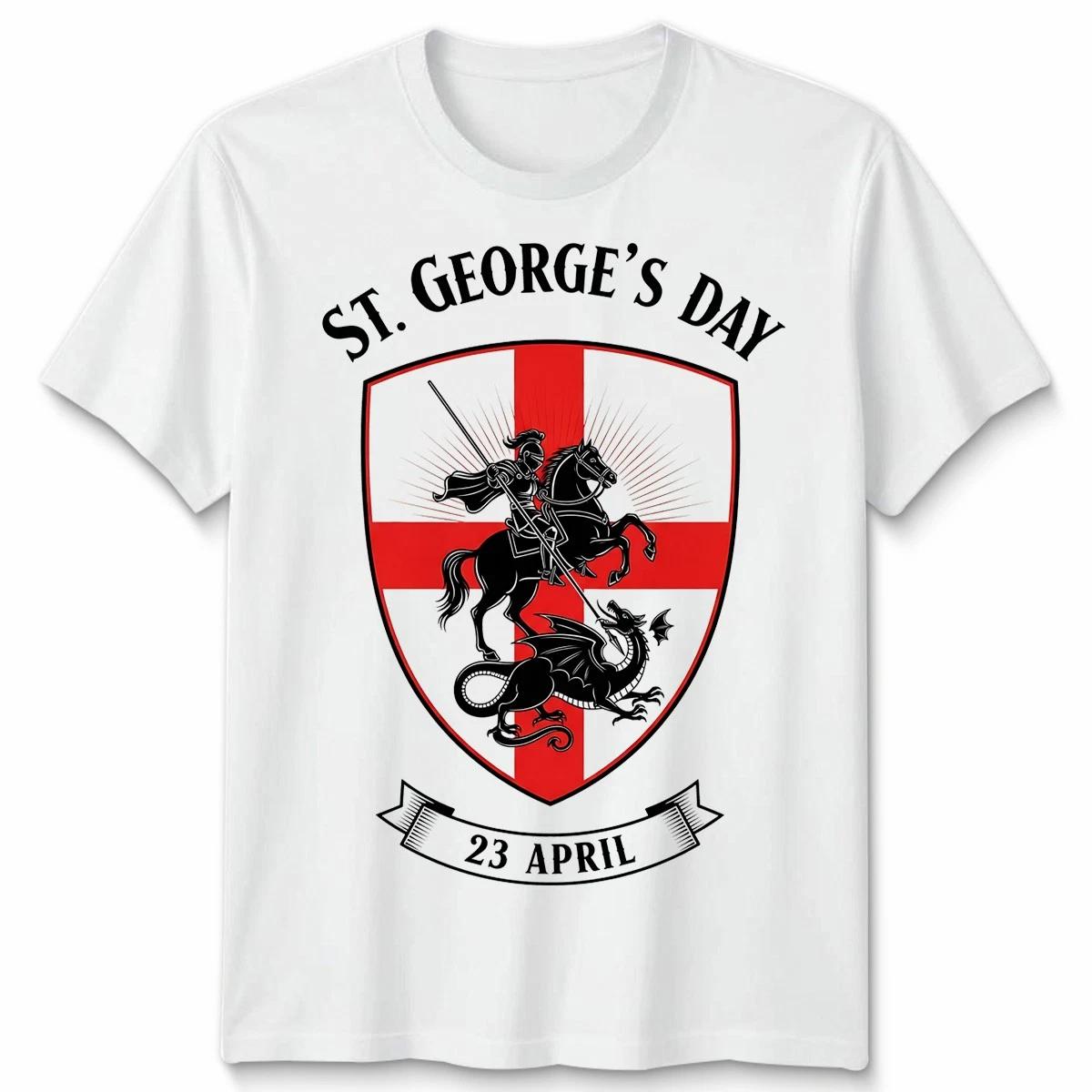 St Georges Day England Dragon Knight St Georges Unisex TShirt XL