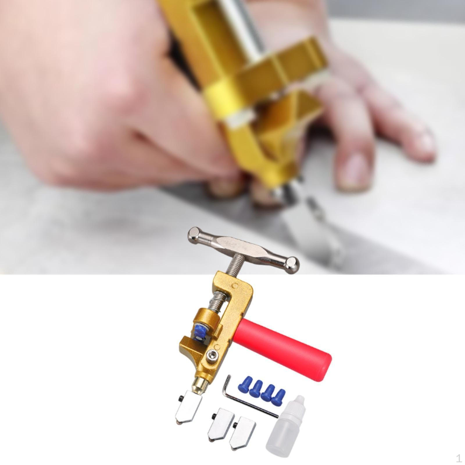 

Эргономичный стеклорез для проектов «сделай сам», функциональность 2 в 1 красный