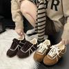 Retro Casual Fluffy Shoes Plush German Training Shoes Women's 2025 Autumn and Winter New Merad Forrest Shoes Thermal Cotton Shoes