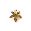 1 Piece Brass & Cubic Zirconia Pendants Multicolor Flower Leaf Micro Pave Charms For DIY Necklace Earring Jewelry Making Finding