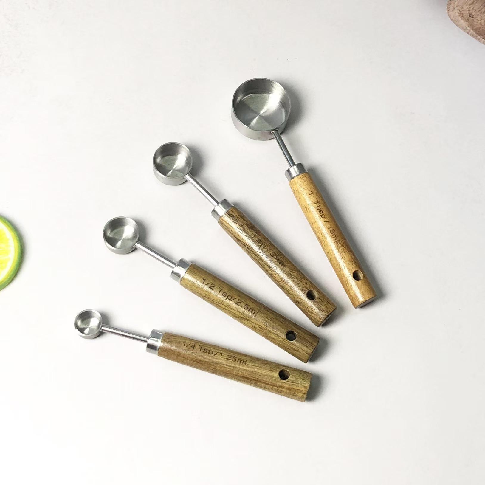 

430 Stainless Steel Measuring Spoons & Cups Set with Small Hot Oil Pot & Scale, Coffee Baking Tools