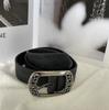 High-end Women's Belt Embossed Retro Western Style Engraving Heavy Industry Women's Belt