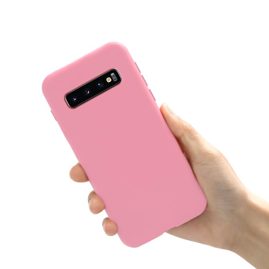 Custodia per Telefono per Samsung Galaxy S10 Plus S10E S 10 Plus S10 e S10Plus Custodia Cover Ultra Sottile Opaca Morbida Paraurti Custodie in Silicone per Telefono