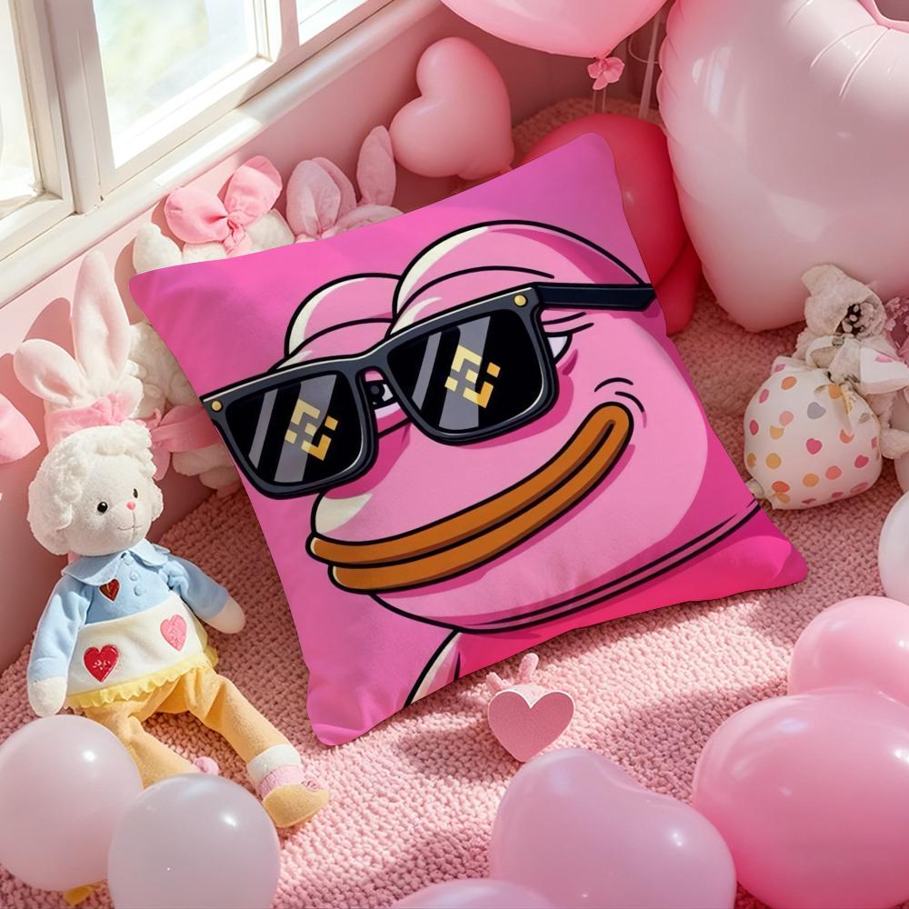 Sad Frog Pepe Cushion Cover Pattern Printed Pillowcase for Living Room Sofa Cushion Cover & Bedroom Decor