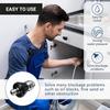 sewer cleaning tool, high-pressure nozzle with 1 front and 6 rear nozzles, 1 pc.