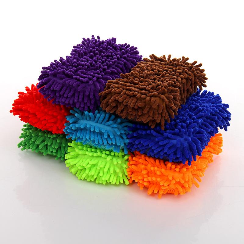 1Pcs Auto Gloves Styling Accessories Microfiber Car Washer Sponge Cleaning Car Care Detailing Brushes Washing Towel
