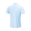 Li-Ning Fitness Series Solid Color Comfortable Fashionable Moisture-Wicking Breathable Short-Sleeve Polo Shirt Men Tops Ice-Blue APLU123-2