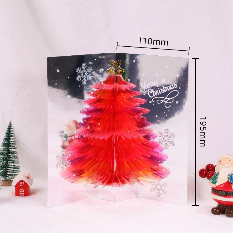 Pop-Up 3D Weihnachtsbaum-Karte - Kreative Feiertagsgrußkarte und Geschenk