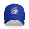 Ice Out Flag US Baseball Cap  y2k Cute Female Male Hip Hop Hats Sun Visor Custom DIY Outdoor Gym Baseball Caps Gift
