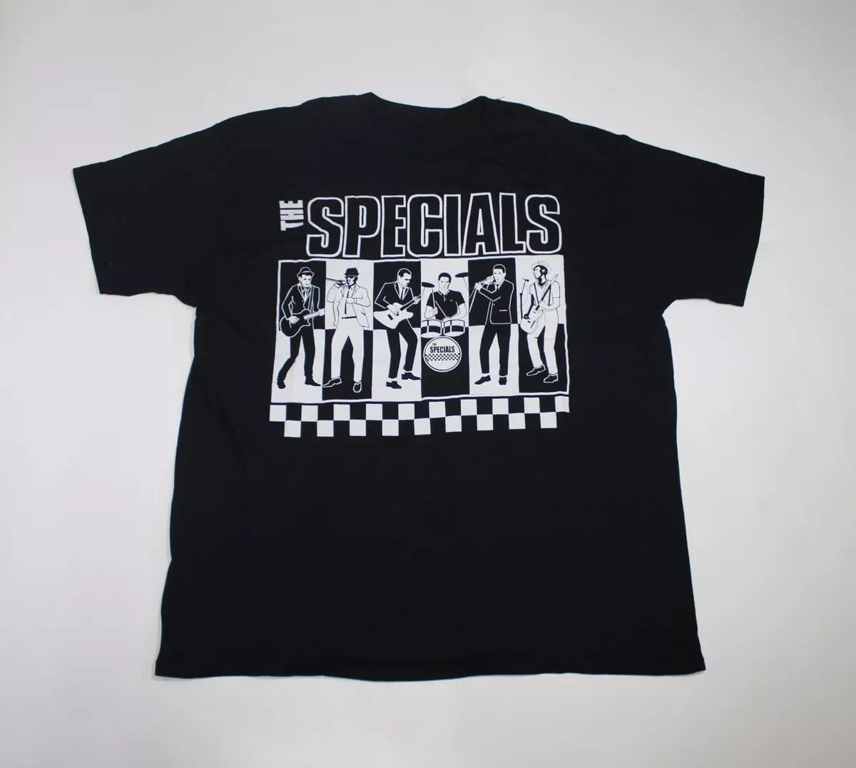 Винтажная футболка The Specials Band Live In Tour Хлопок Черный Все Размеры Унисекс BL207 XL