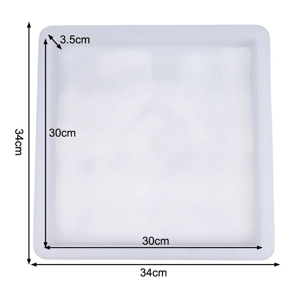 1Pcs 30x30x3.5cm Paving Brick Mould Rhombus Reusable Concrete Path Maker Mold DIY Plastic Walk Maker For Lawn Patio Yard Garden