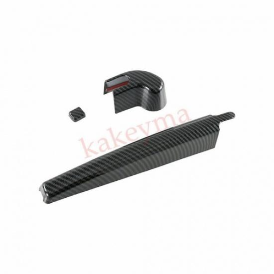 Carbon Fiber Rear Windshield Wiper Cover Protector Trim For BMW X5 G05 2019-2022