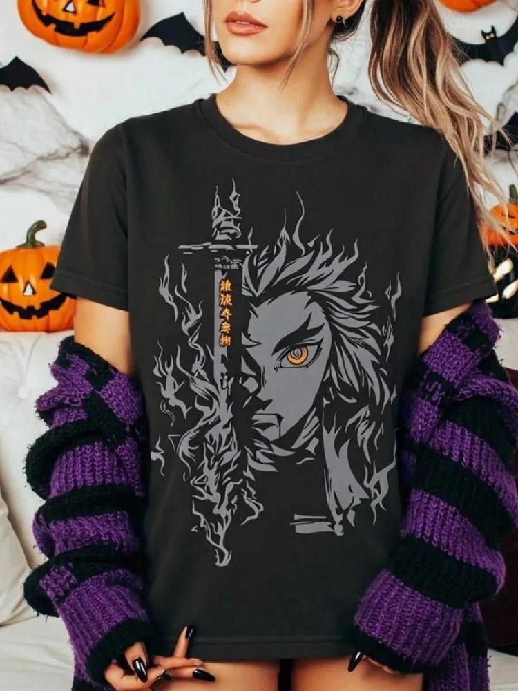 Rengoku Your Heart Ablaze Anime Tshirt Gift For Friends3 S