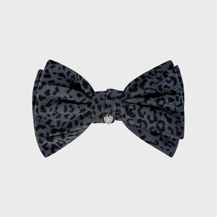 Leopard Big Ribbon Hairpin