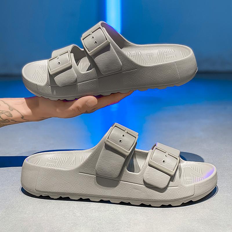 Fashion Casual Slippers for Men 2025 New Design Summer Shoes Soft Thick Bottom Beach Shoes Mens Classic EVA Sandals Open-toe Slip On