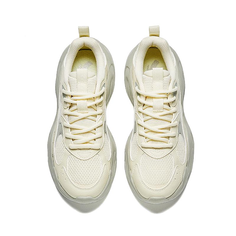 ANTA Women's Xingfeng Retro Chunky Dad Shoes Off White Cream White 922438805-3