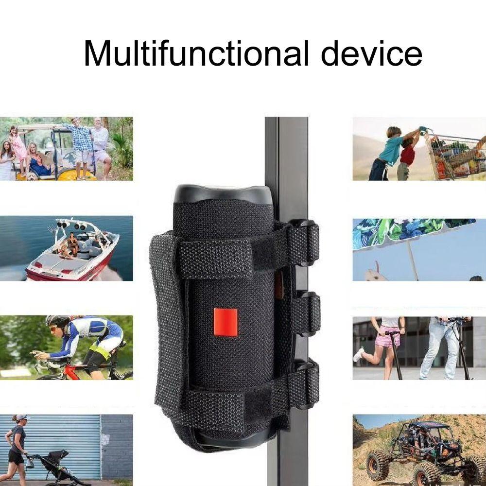 Adjustable Strap Cycling Speaker Mount Bracket Holder Water Bottle Holder Kettle Rack