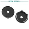 ACROPIX 4pcs Car Tire Wheel Center Hub Cap Cover 60mm Diameter 5 Clips Black