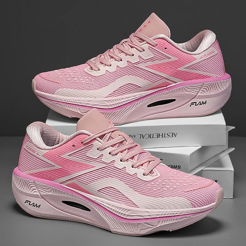 Carbon Plate Marathon Herren Sport Laufschuhe Air Cushion Leichte Damen Athletic Gym Sneakers Wandern Jogging Schuhe