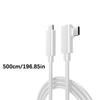 500cm Type C VR Link Cable with 5Gbps Speed Connection Cable Plastic Texture for Gaming and Professional Applications