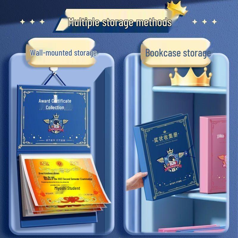 A4 & A5 Award and Certificate Organizer for Students and Kids