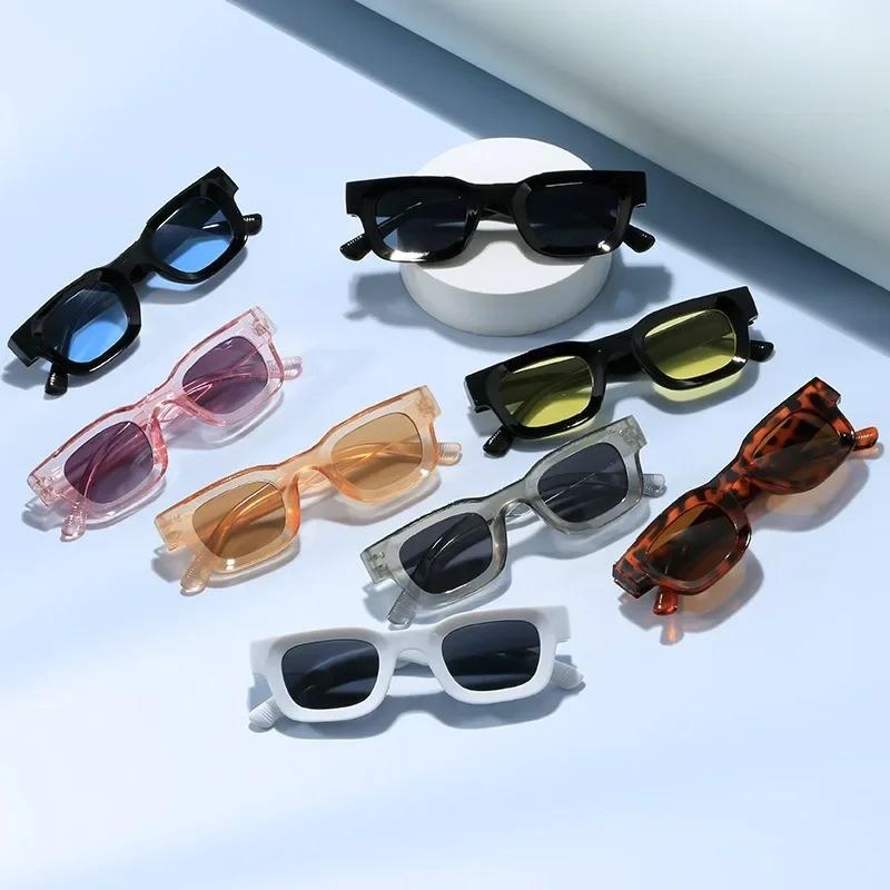 New Rectangle Sunglasses Women Oval Vintage Square Sun Glasses Men Shades Female Eyewear Anti-glare Shades