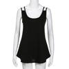 Women Casual V Neck Sleeveless Backless Blouse Tank Tops Clothes