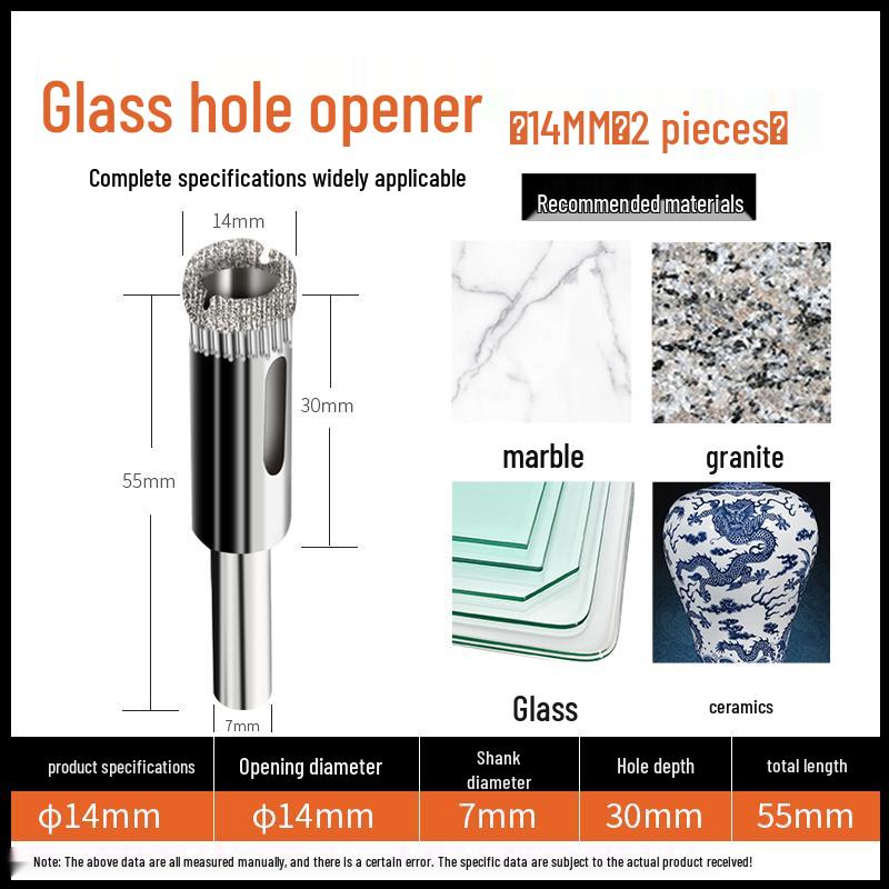 6mm Multifunctional Glass & Tile Drill Bit Set for Marble