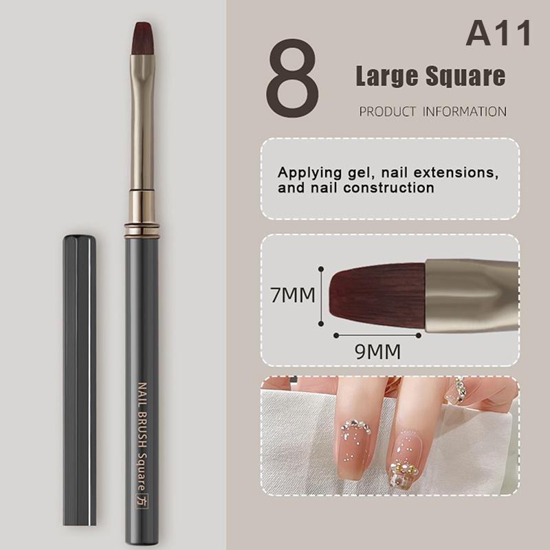 1Pcs Metal Handle Nail Art Liner Pen Painting Brush Drawing Brush Stripe Flower Painting Pen UV Gel Brush Nail Art Construction