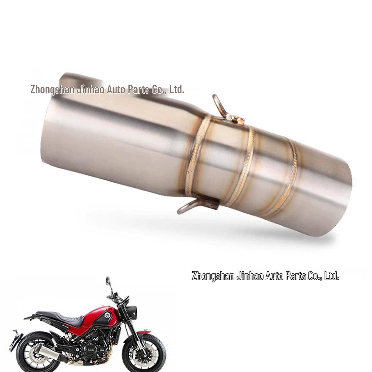 Модифицированный средний резонатор из нержавеющей стали Benelli Leoncino 500 для улучшения выхлопной системы мотоцикла
