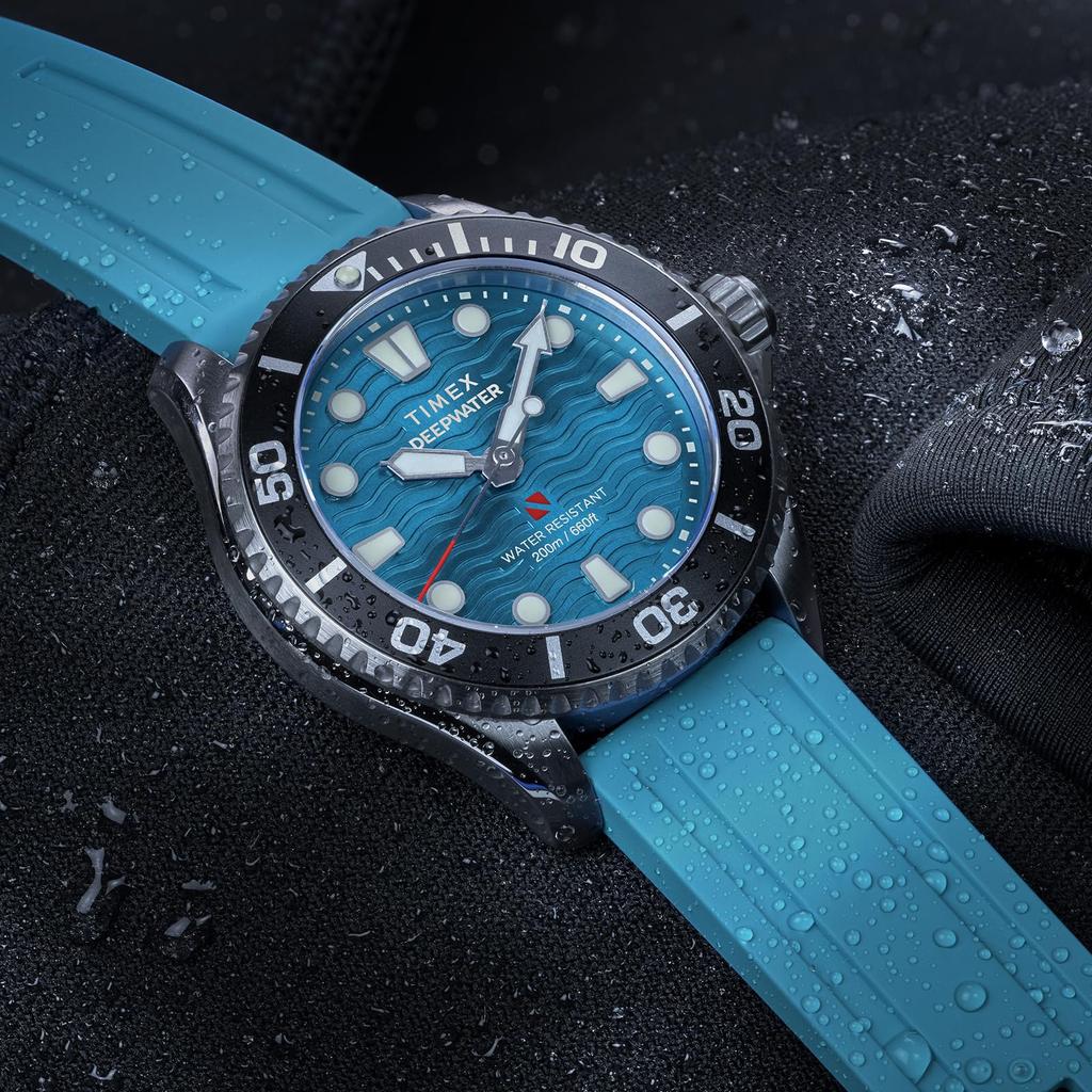 TIMEX Deepwater Meredian 200 Quartz 20 ATM Water Sapphire Blue TW2Y40400 Men's Watch