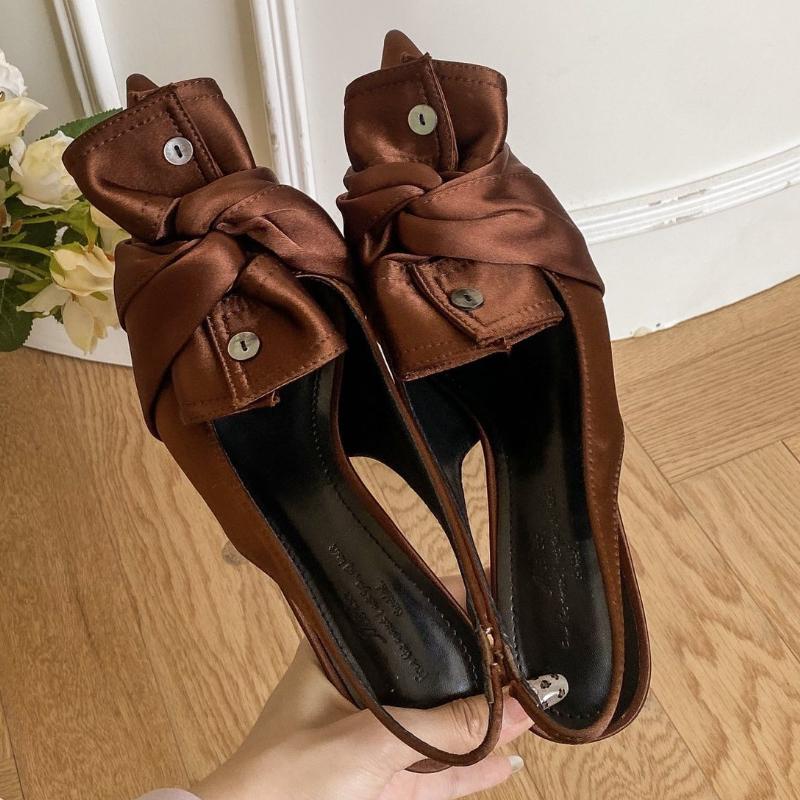 Fashion Brand Designer High Heels Women Button Butterfly-knot Party Dress Shoes Elegant Pointed Toe Pumps Sandals Women Zapatos De Mujer