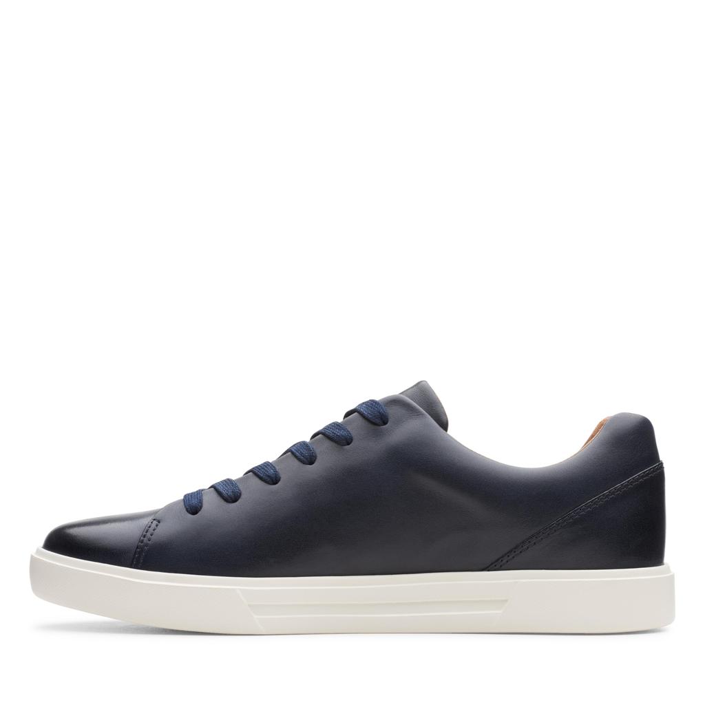 Clarks Ancosta Lace Genuine Leather Lightweight and Navy Size cm Men's Sneakers, Comfortable, Leather, 24.0